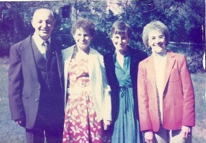 Raymond, his daughters Irene & Connie, his wife Jeannette